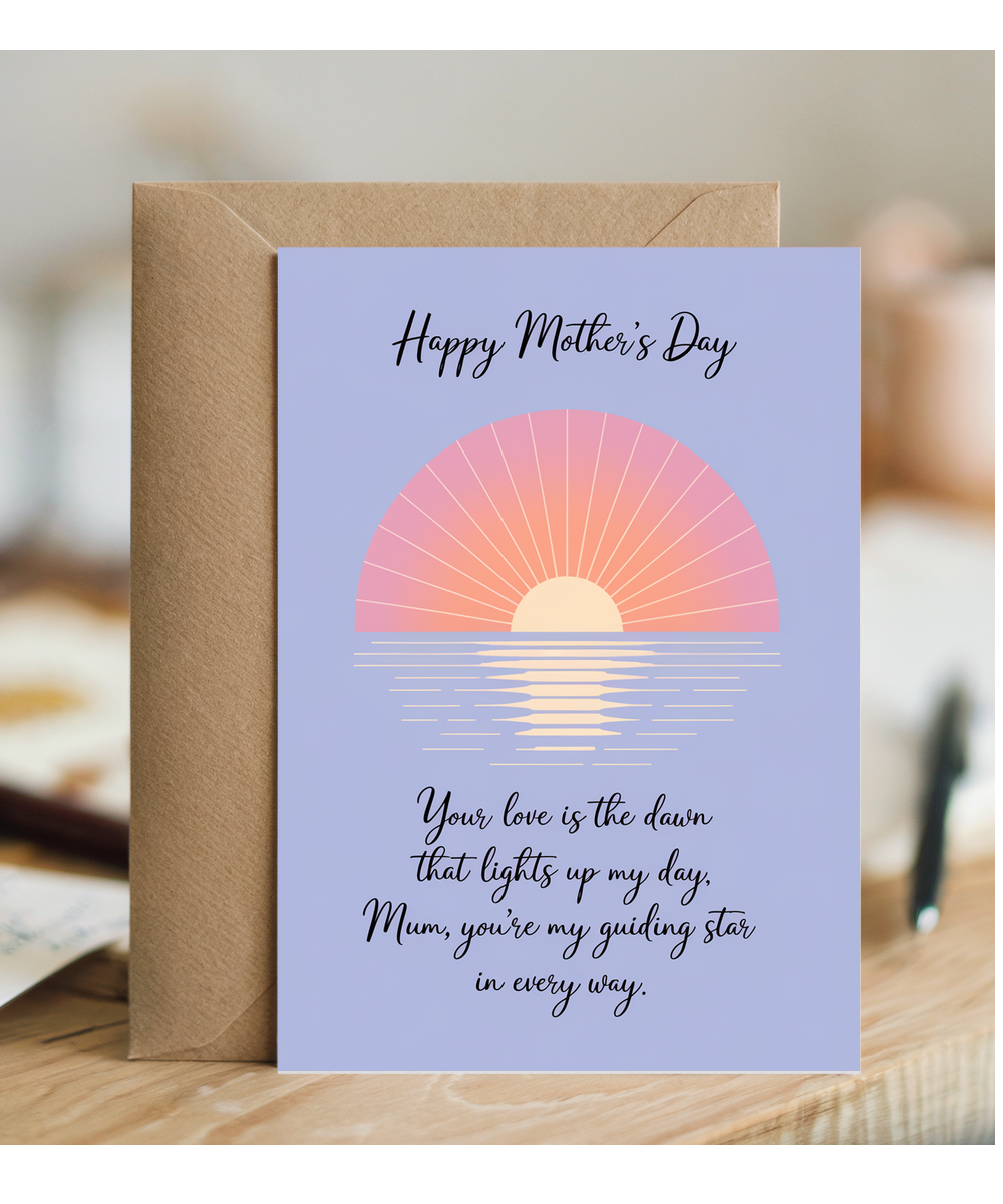 Mothers Day Card Your Love For mum Traditional poem