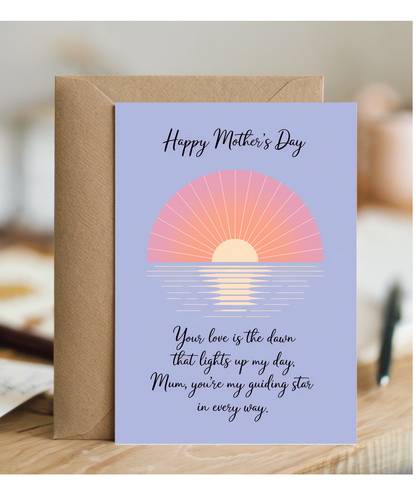 Mothers Day Card Your Love For mum Traditional poem