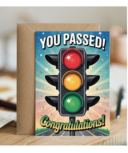 you passed! congratulations red lights