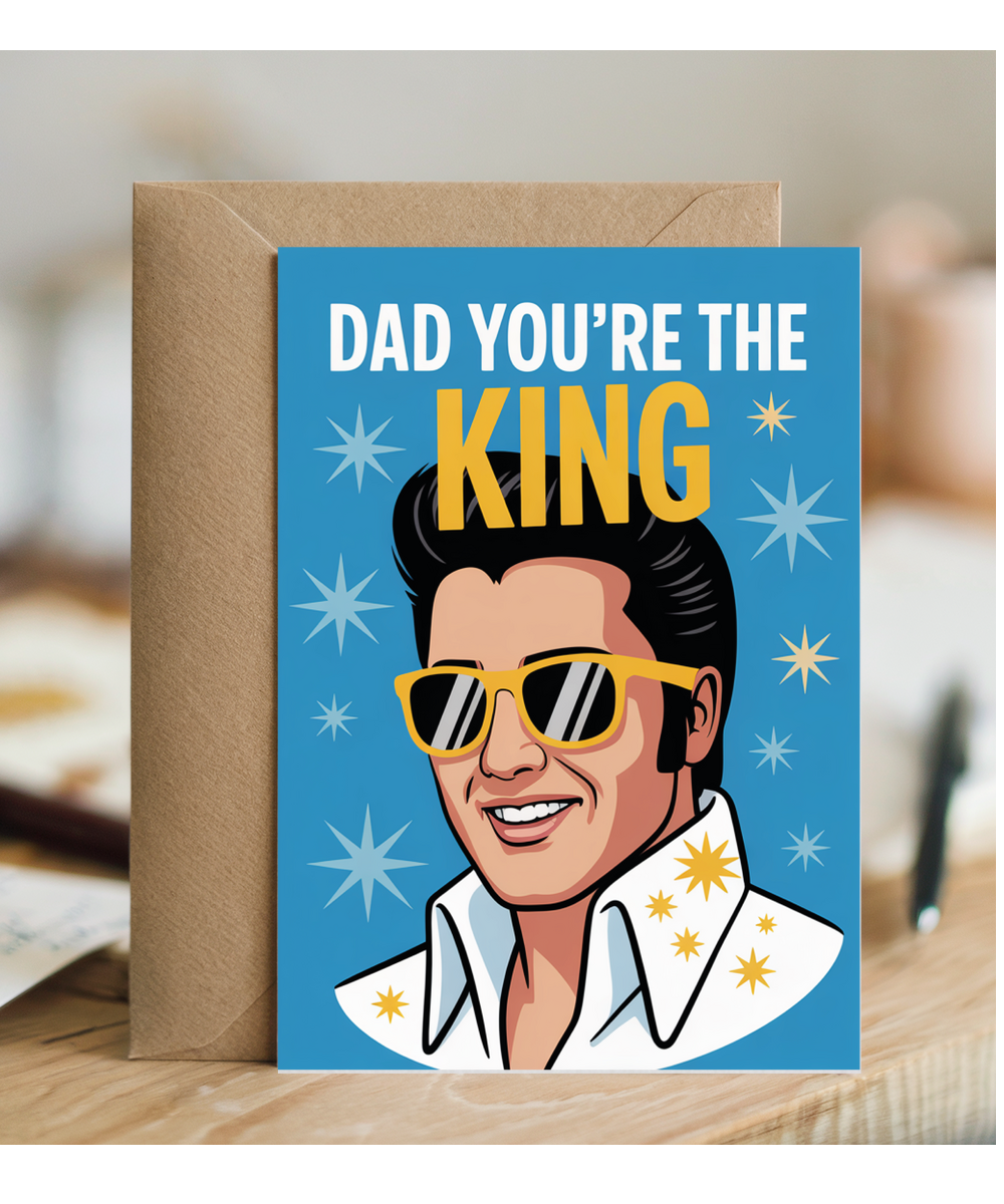 Happy Birthday Fathers Day Card for Dad Youre the King