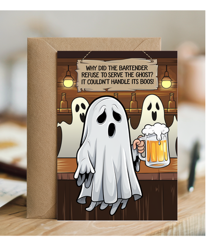 Why did the bartender refuse to serve the ghost? It couldn’t handle its boos!