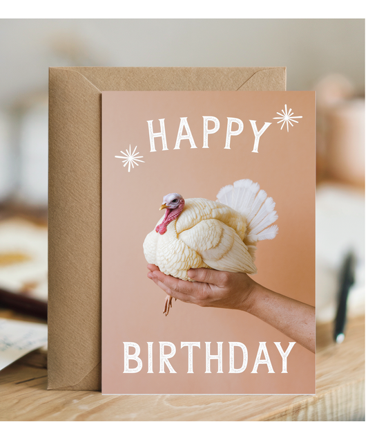 Happy Birthday Card Mini Turkey glamorous