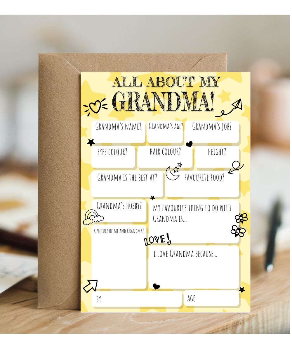 All about Grandma fill in