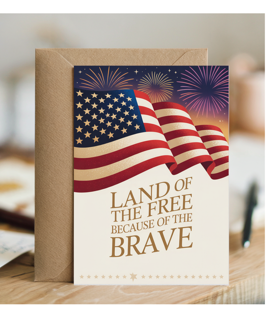 Land of the free because of the brave
