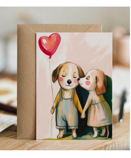 Valentines Puppies in love