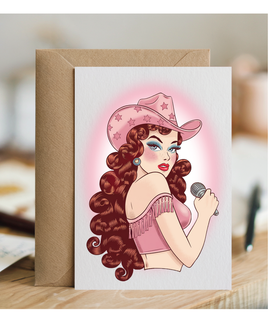 Cowgirl pin up girl