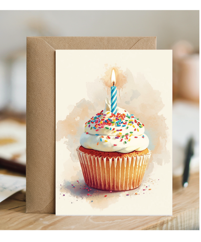 Birthday cupcake