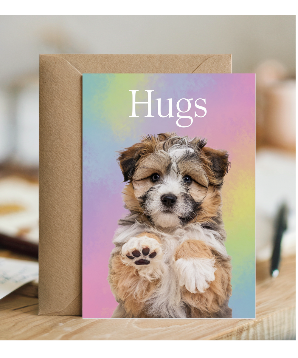 Hugs - Puppy Giving a Hug