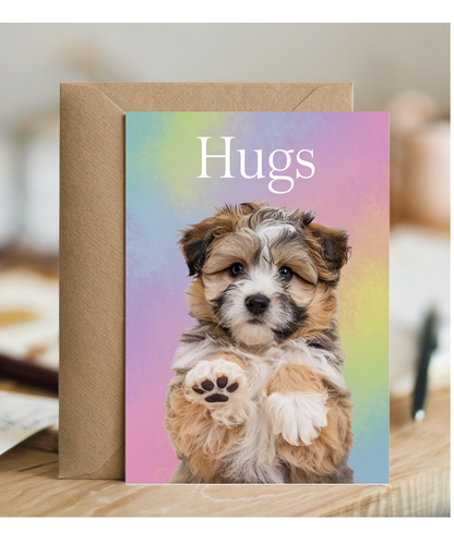 Hugs - Puppy Giving a Hug