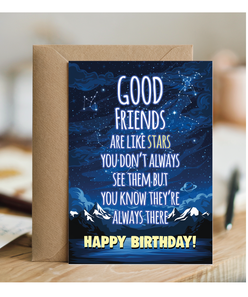 Good Friends are Like Stars Birthday