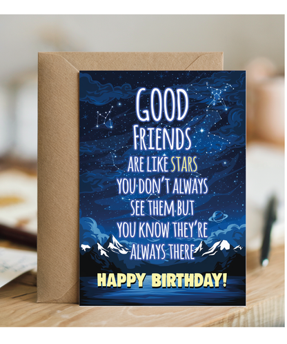 Good Friends are Like Stars Birthday