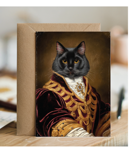 Royal Victorian black cat