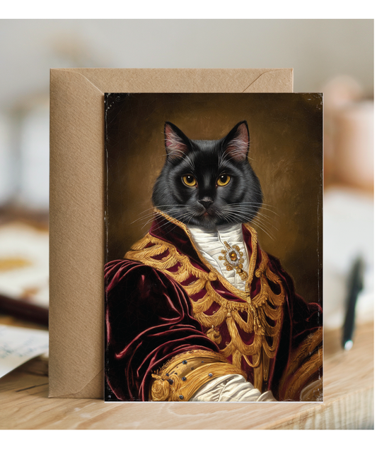 Royal Victorian black cat
