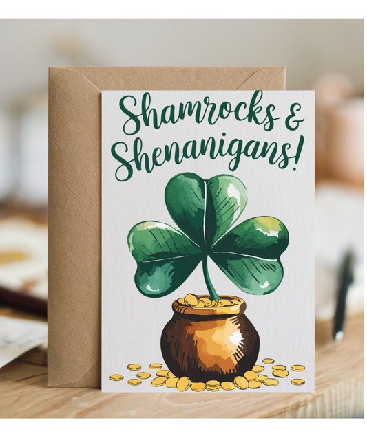 Shamrock shenanigans pot of gold