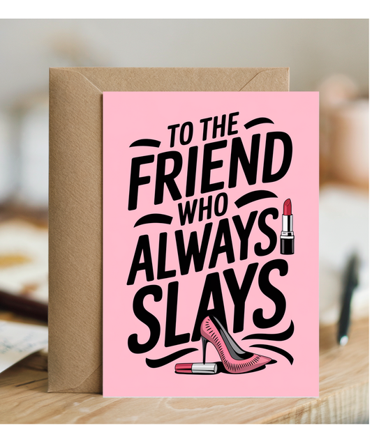 To the Friend Who Always Slays