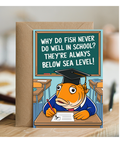 Why do fish never do well in school? They’re always below sea level!