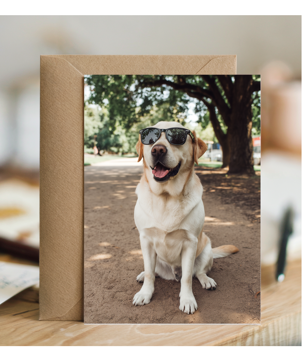 Dog with Wayfarers
