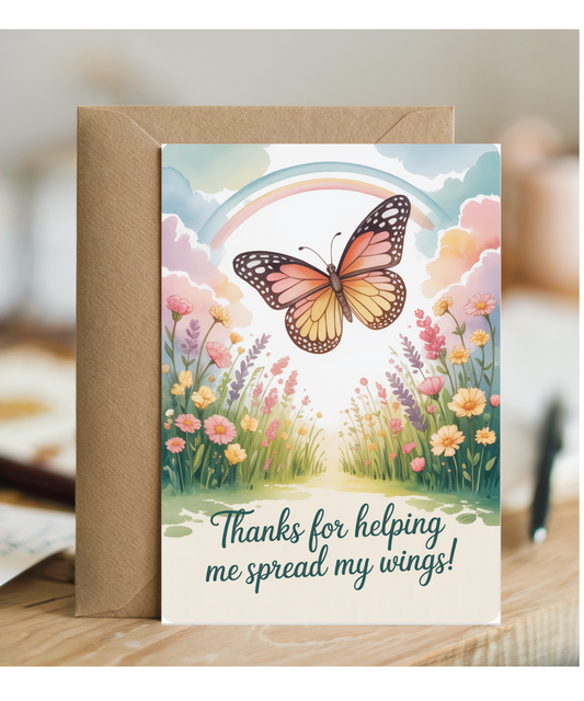 Nursery teacher spread my wings