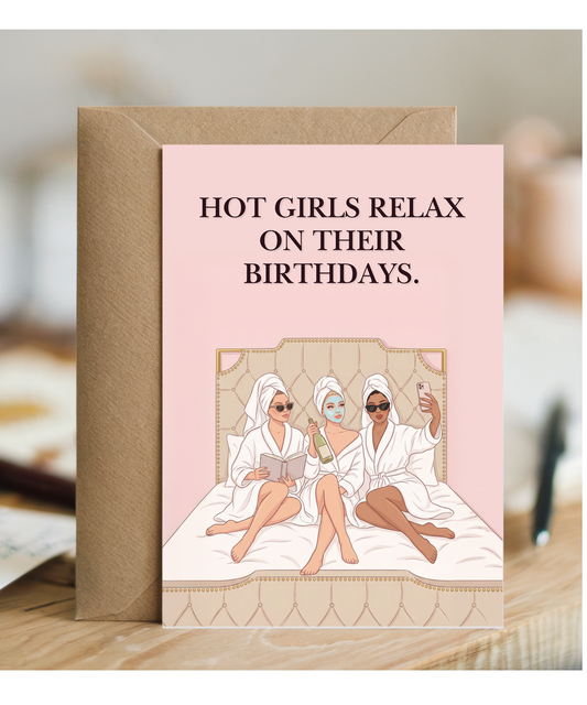Hot girls relax on their birthdays