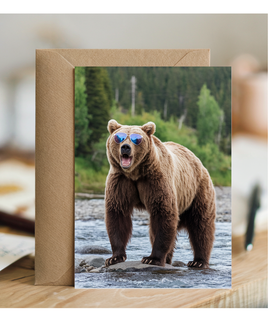 Bear in Sporty Sunglasses