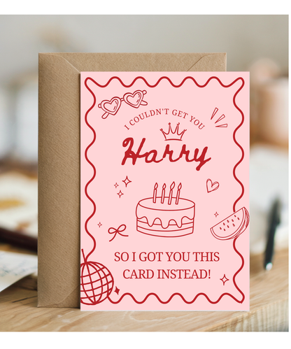 I couldn't get you Harry so I got you this card