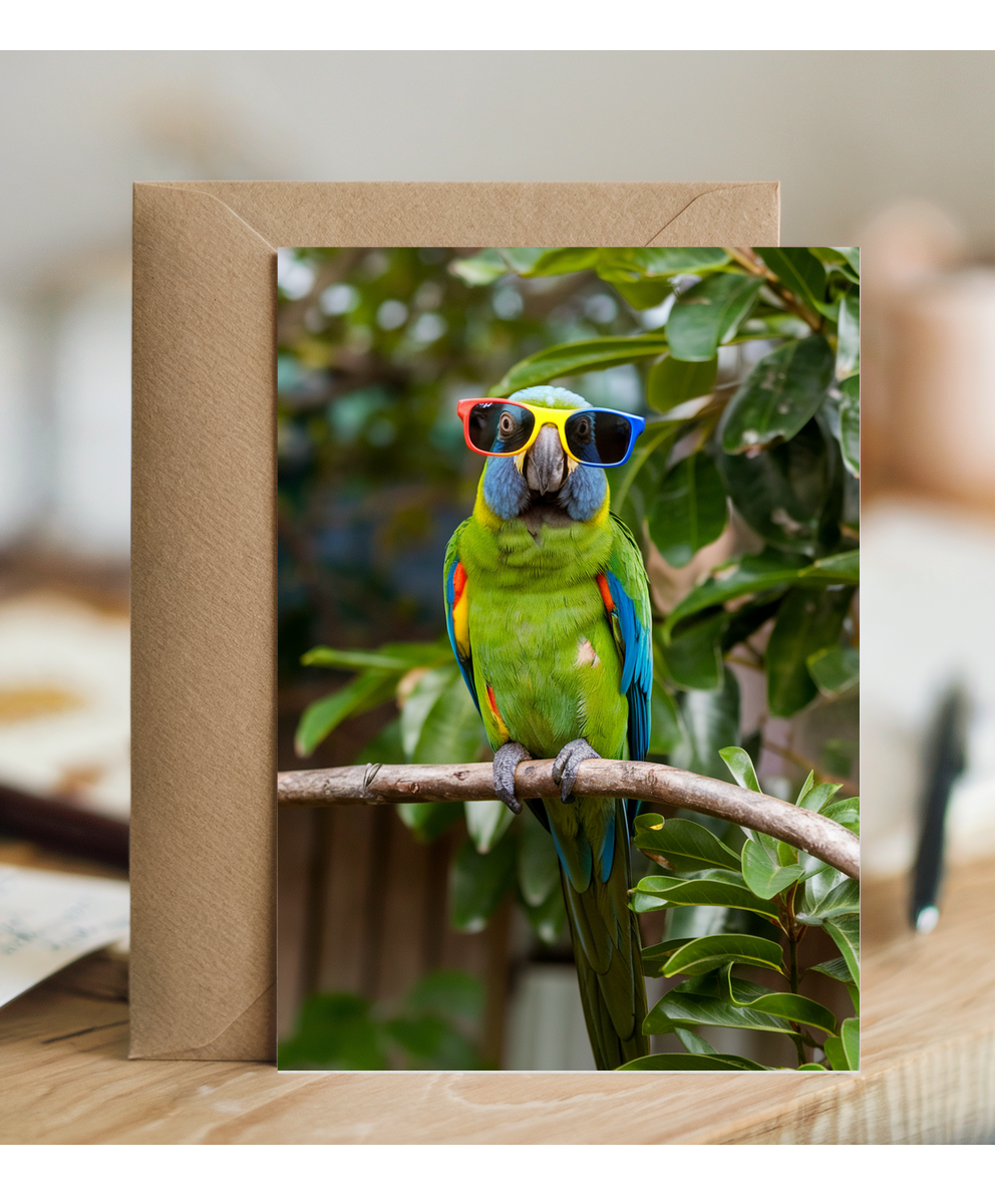 Parrot in Colorful Shades
