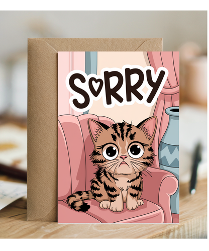 Sorry - Cat with Sad Eyes