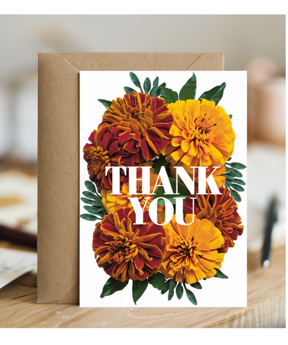 Thank You - Vibrant Marigold Design