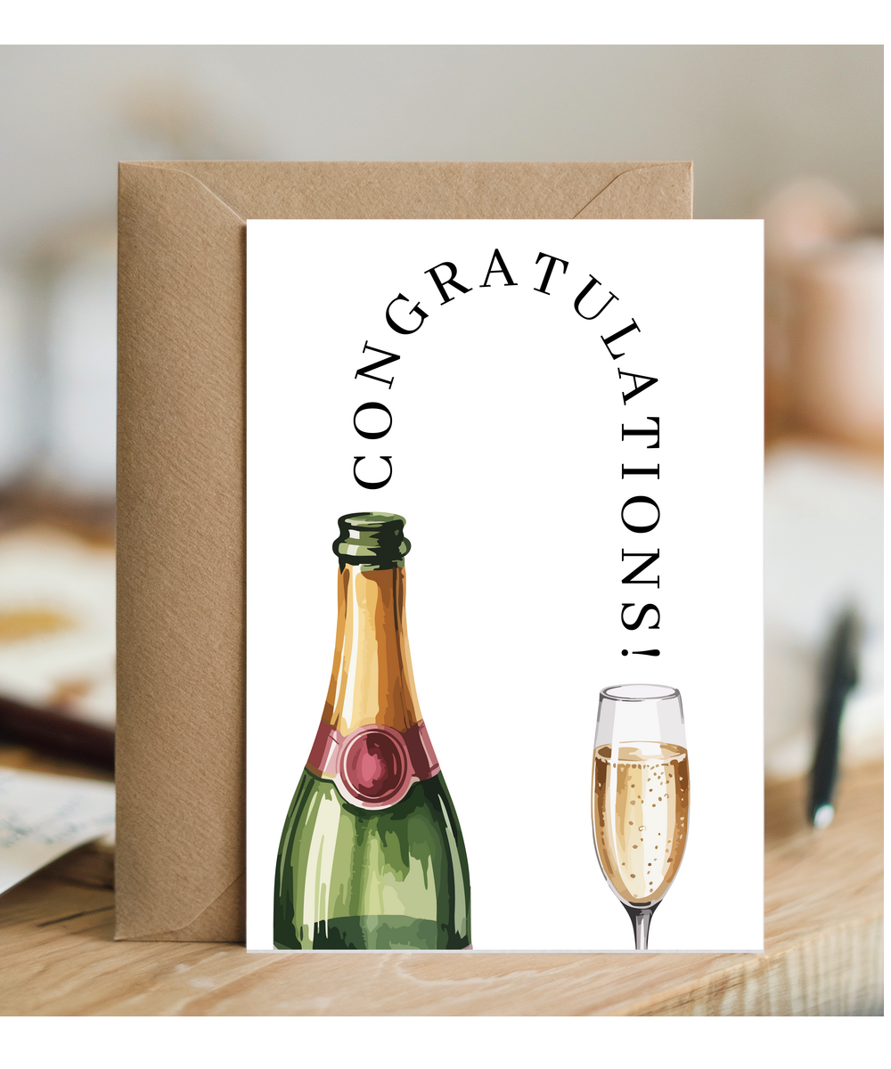 Champagne congratulations