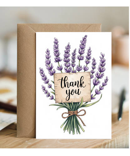 Thank You - Lavender Sprigs