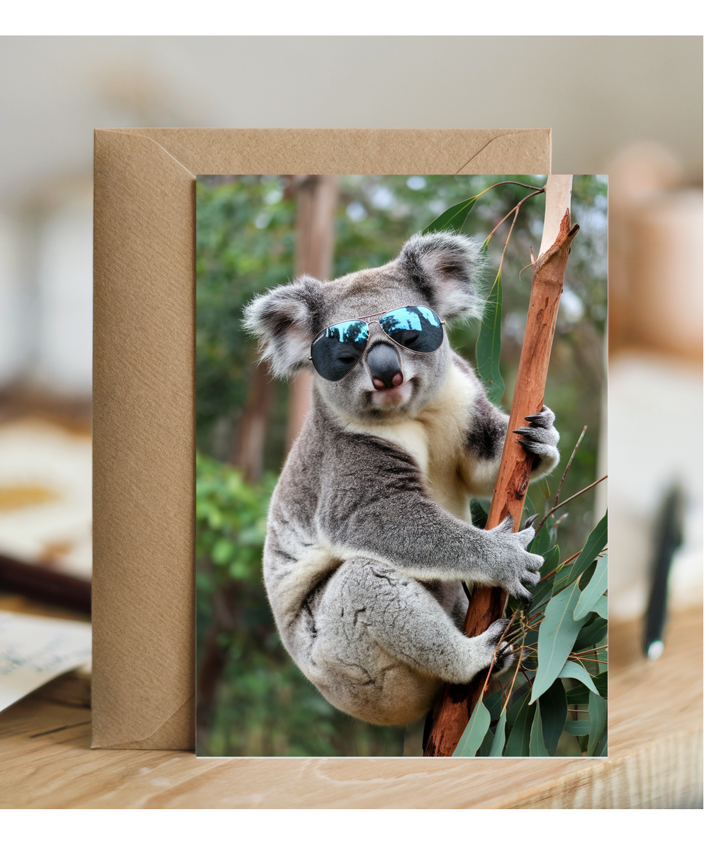 Koala in Aviator Sunglasses