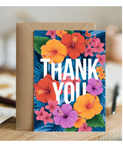 Thank You - Tropical Floral Explosion