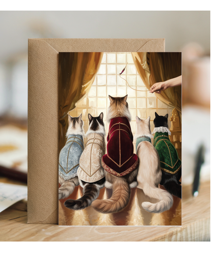 Royal cats playing