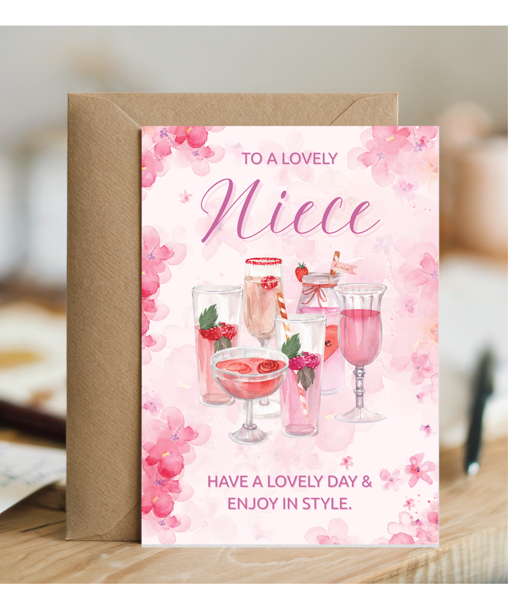 cocktails to a lovely niece Happy birthday