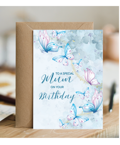 To a special mum on your birthday, butterfly
