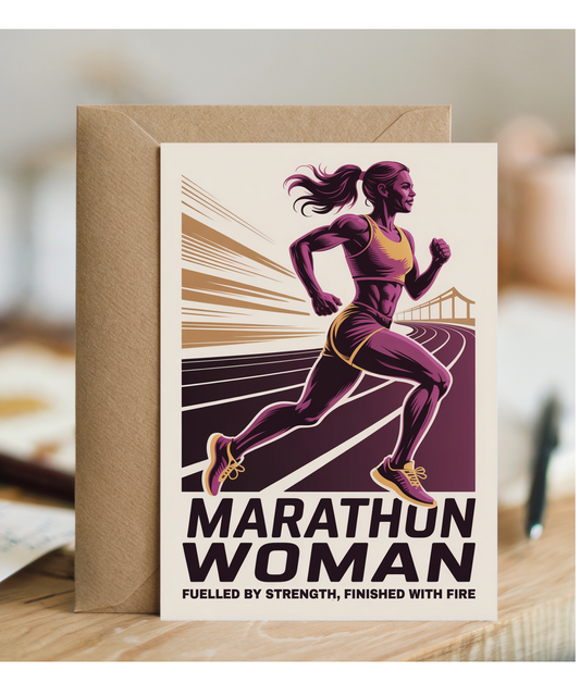 Marathon woman fuelled by strength, finished with fire