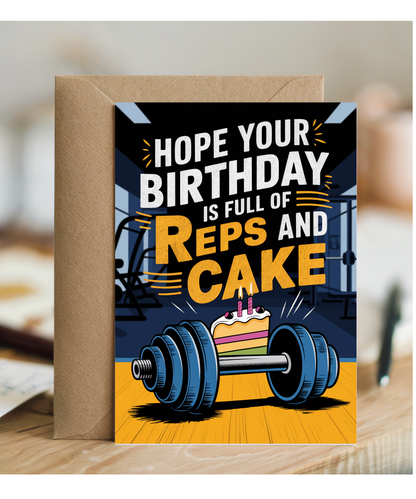 Hope Your Birthday is Full of Reps and Cake