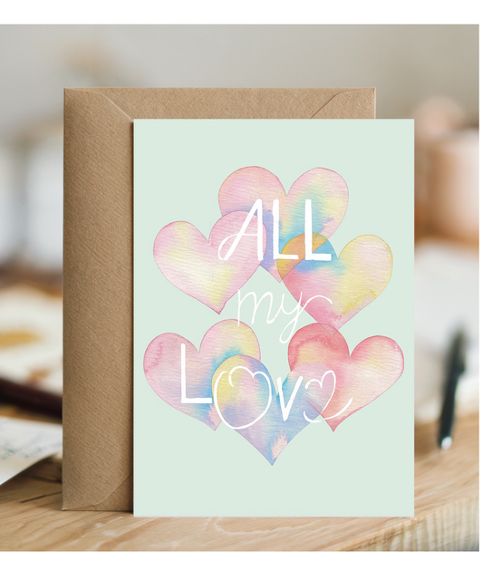 Anniversary Card for husband wife All My Love