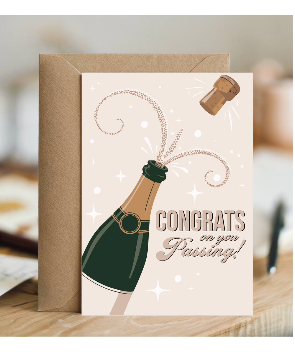 Congrats on you passing champaign