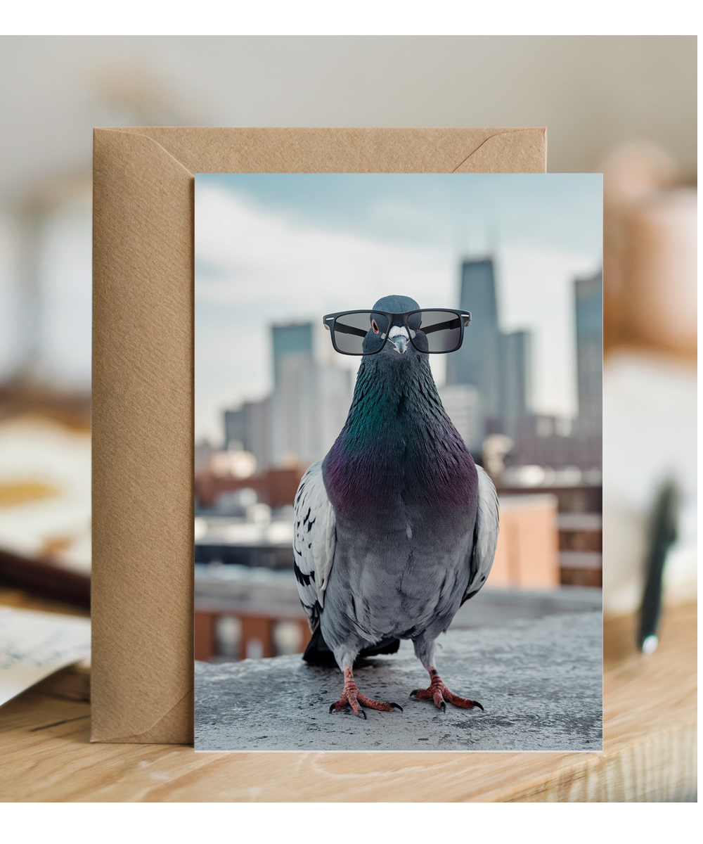 Pigeon in Urban Glasses