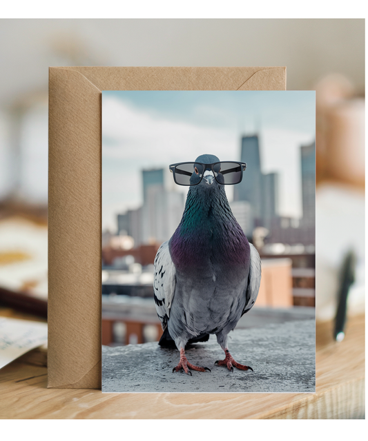 Pigeon in Urban Glasses