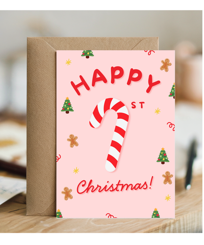 Happy candy cane First Christmas