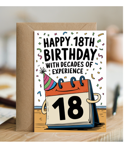 Happy 18th Birthday with Decades of Experience