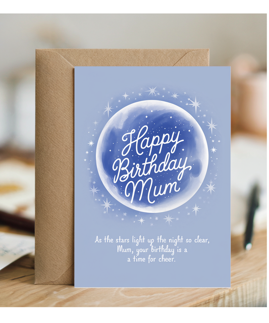Happy Birthday Card Mum thoughtful for her