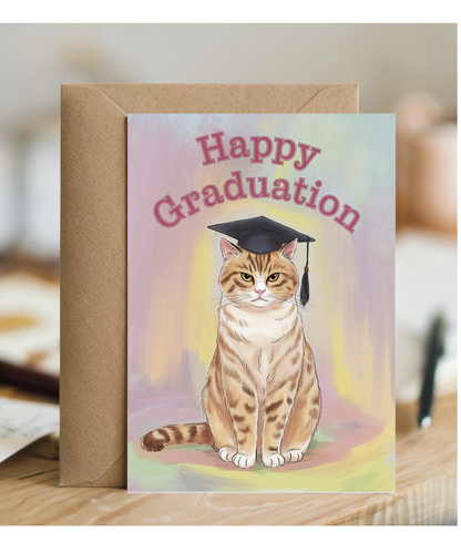 Happy Graduation - Cat with a Cap