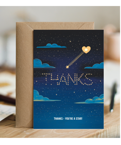Thank you Card You're a Star