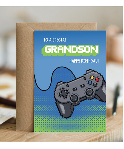 To a special Grandson, happy birthday gaming