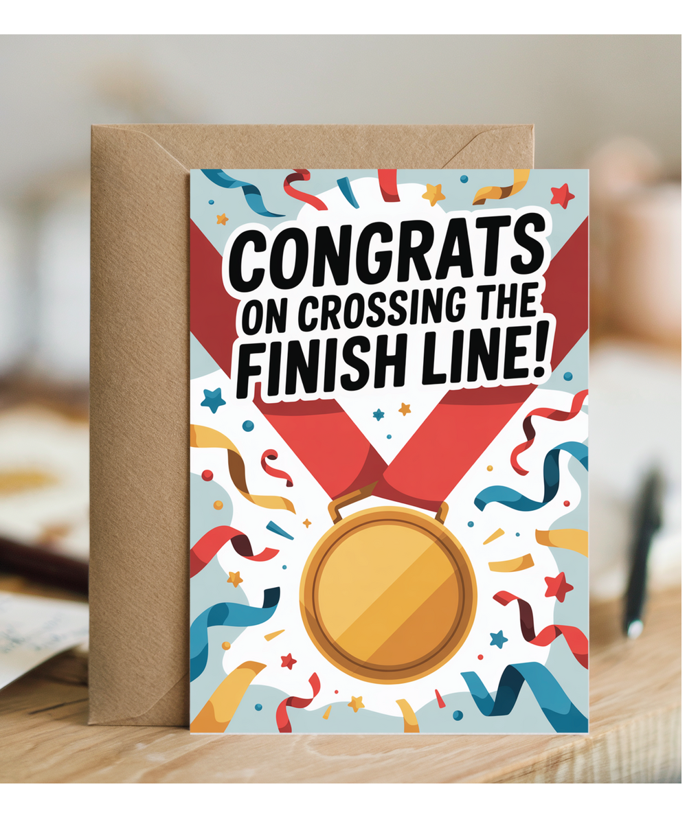 Congrats on crossing the finish line