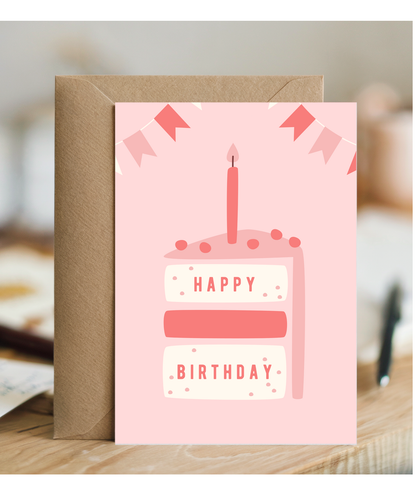 minimalistic girly Happy Birthday