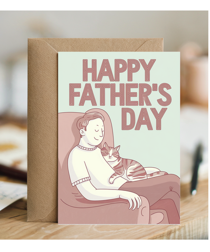 Happy Father's Day - Cat and Dad